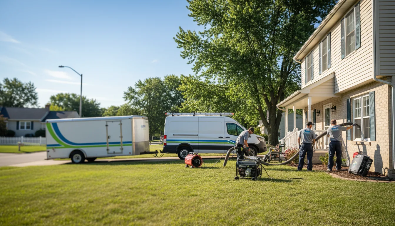 Flooded Basement Restoration And Cleanup With Repair in Oswego, IL near me